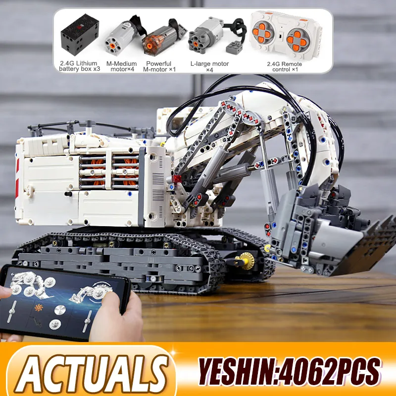 Электрическая серия экскаватор Liebherrs модель R 9800 мотор Power MOC 1874 игрушка 42100