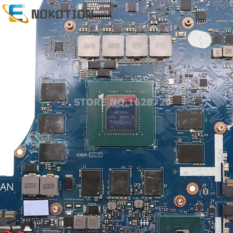 Материнская плата NOKOTION для ноутбука DELL Alienware 15 R4 SRCKN I9-8950HK CPU GTX1080 8G GDDR5X CN-0JT6T7 0JT6T7 DDR51