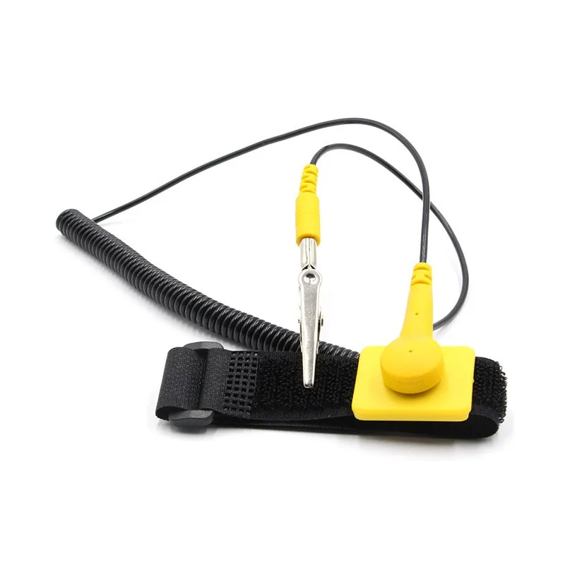 

1Pcs Anti Static Wrist Strap ESD Strap With Grounding Wire Alligator Clip Reusable Wrist Band Strap Hand With Grounding Wire