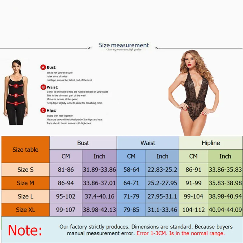 

Fashion Women Sexy Lingerie Set Lace Hollow Deep V Hot Erotic Bra Set Open One Piece Lingerie Bodysuit 3 Colors Black White Red