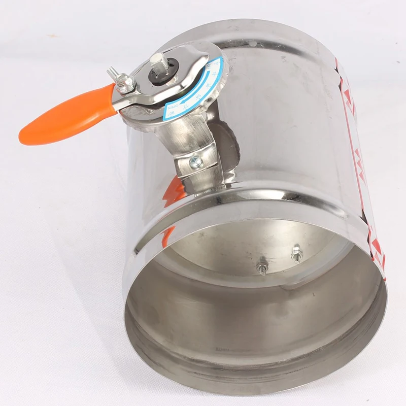 Ручной демпфер из нержавеющей стали 125 мм регулятор объема воздуха ручной