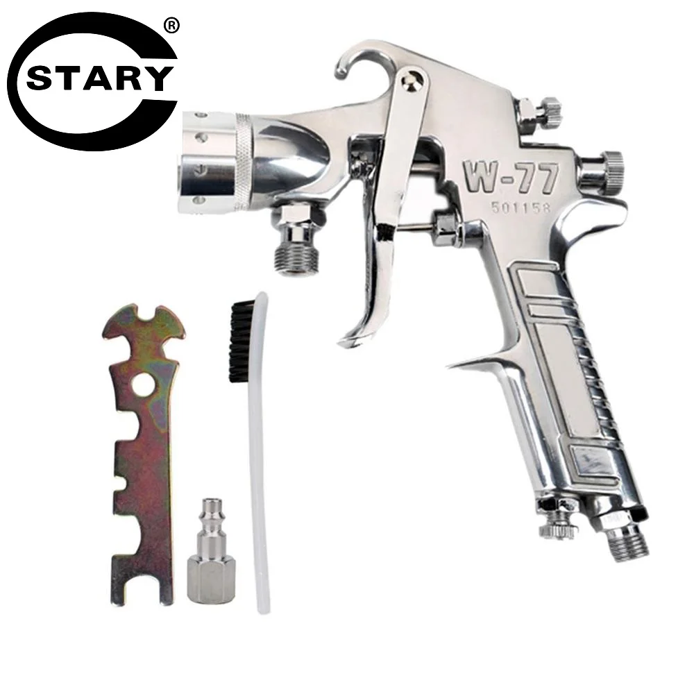 

STARY HVLP Spray Gun Nozzle size 2.5/3.0/3.5mm Pneumatic Pressure Feed Paint Sprayer Air Spray Gun for Wall Painting Prime Coat