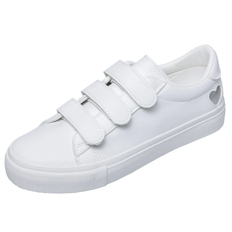 Женские кроссовки модная дышащая Вулканизированная обувь на липучках из