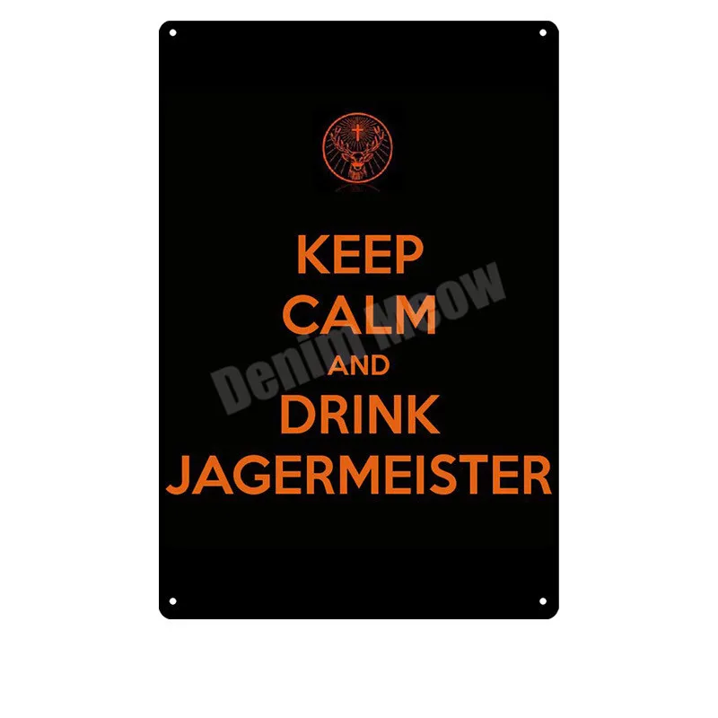 Jagermeister винтажная металлическая жестяная вывеска, украшение для паба, бара, олень, пивная рекламная тарелка, ликер, пивная настенная наклейка, домашний декор, N276 - Цвет: T