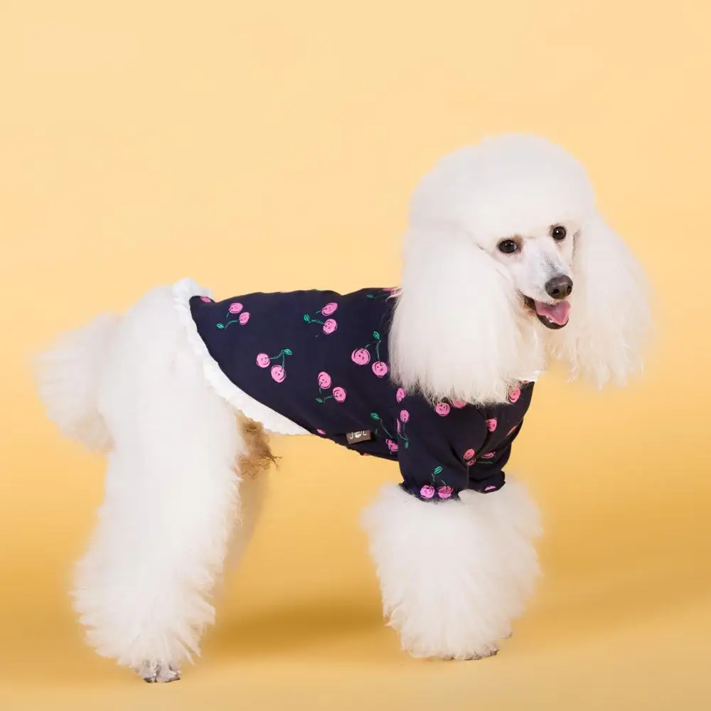 Белая/темно-синяя одежда для собак толстовка с капюшоном домашних животных