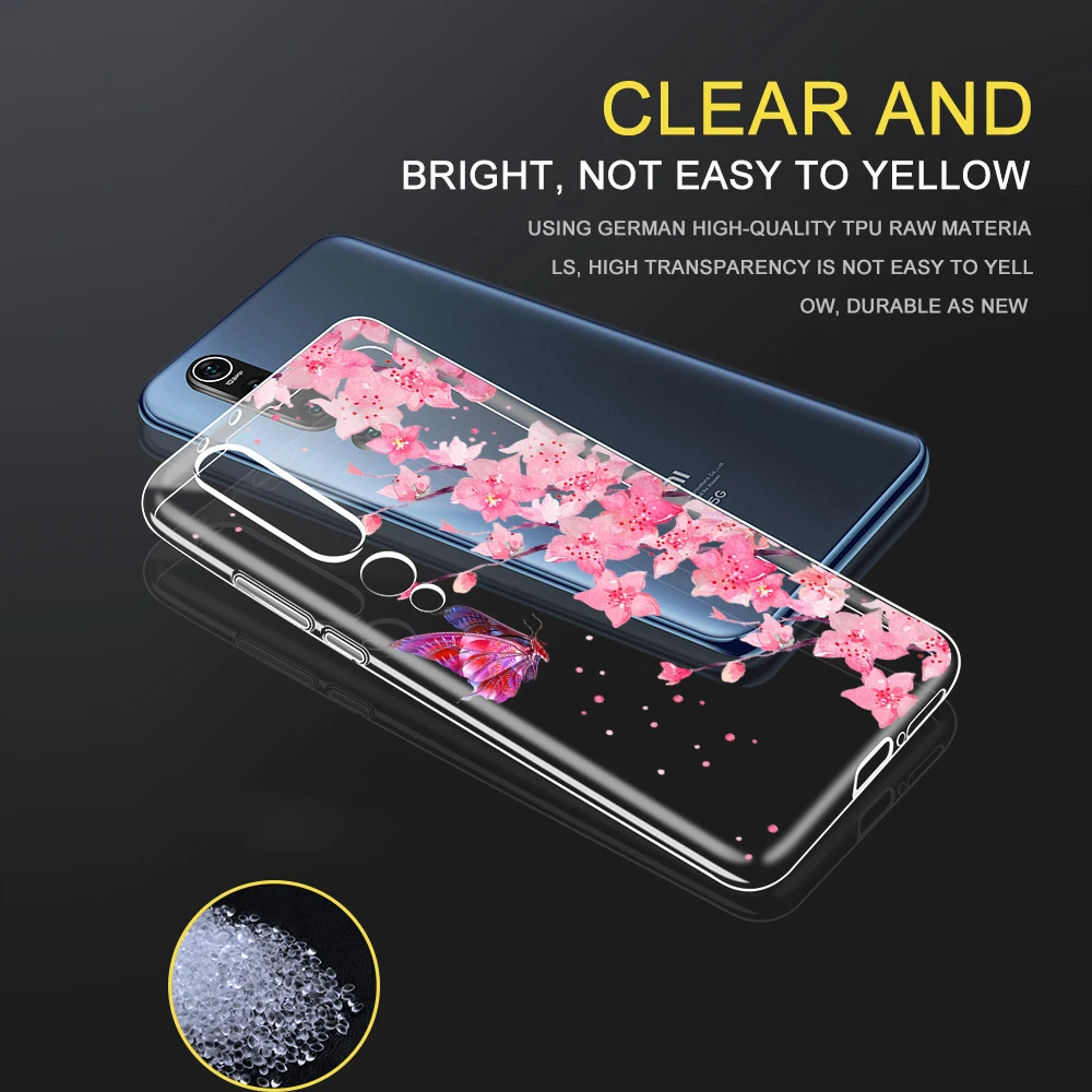 Чехол для Xiaomi Redmi Note 8T 9 8 7 Pro MI 10 10T 9T SE A2 A3 Lite 6X F1 Poco X3 мягкие чехлы телефонов из ТПУ с