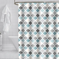 simple thickened waterproof polyester shower curtain bathroom curtain color lantern pattern shower curtains bathroom set