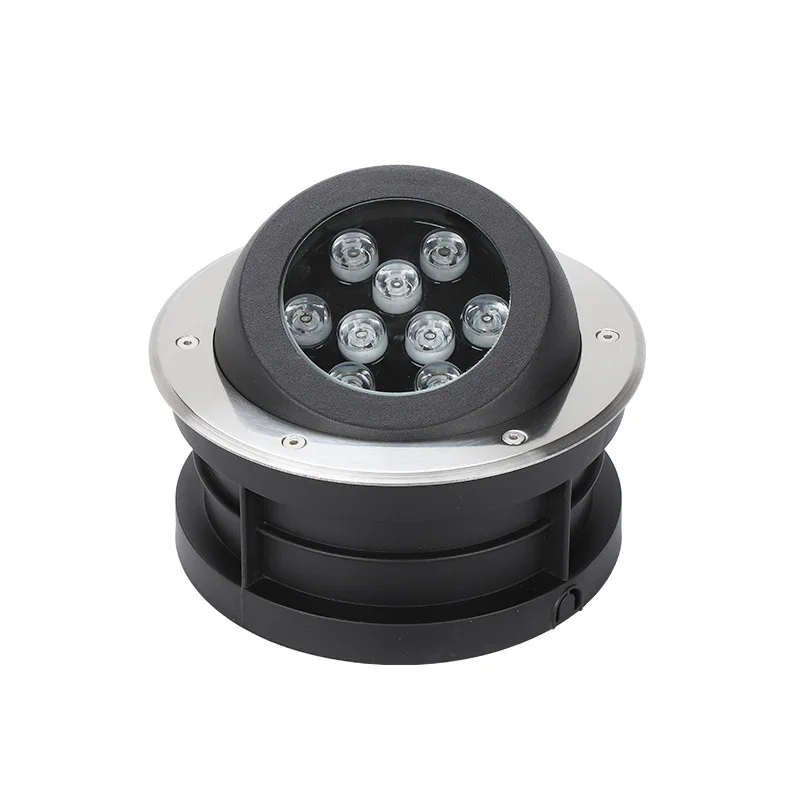 Polarized Buried Light Led Embedded Underground Light Outdoor Waterproof Round Ground Light Outdoor Landscape Lights 12W 18W