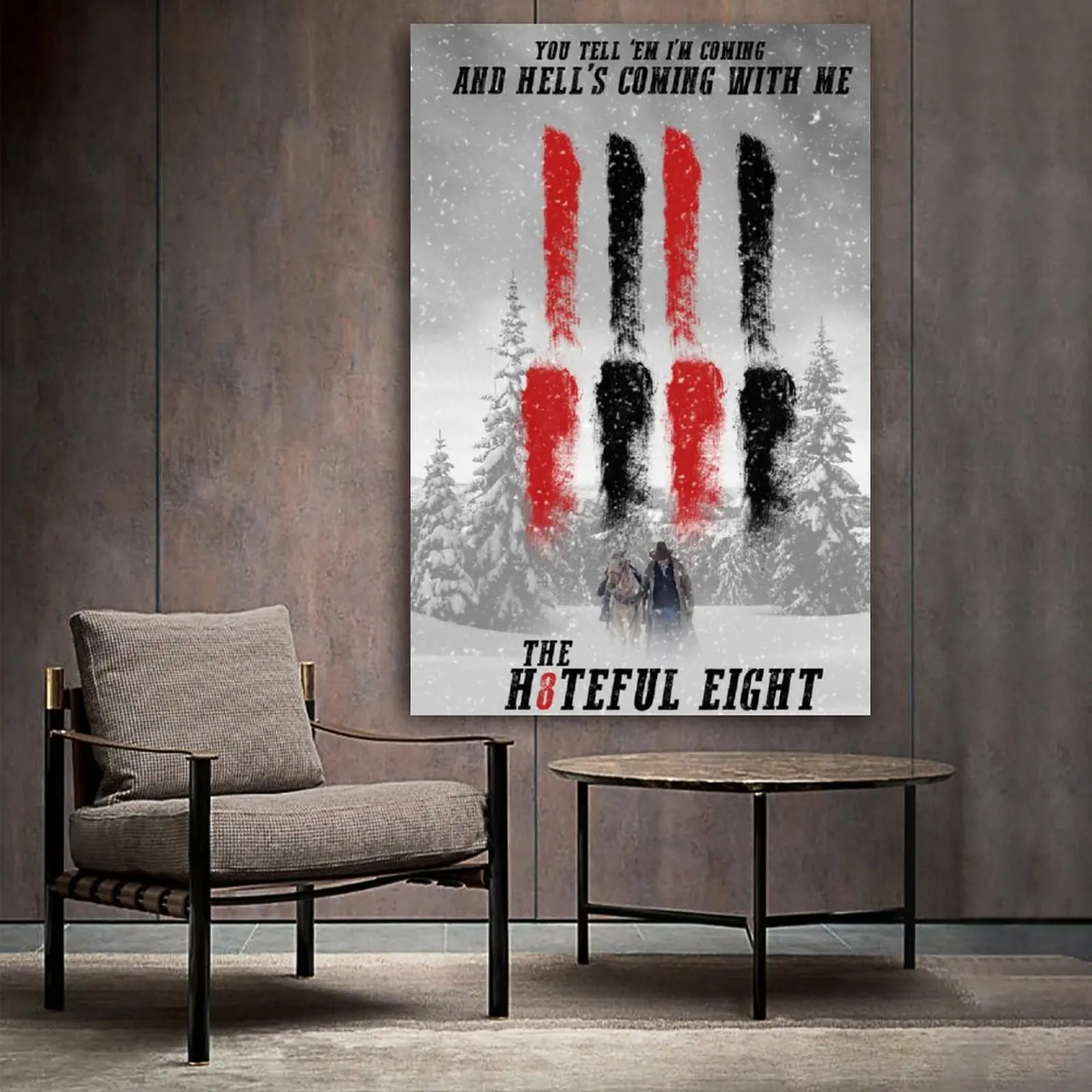 

The Hateful Eight AN EPIC Movies Canvas Art Poster and Wall Art Picture Print Modern Family bedroom Decor Posters