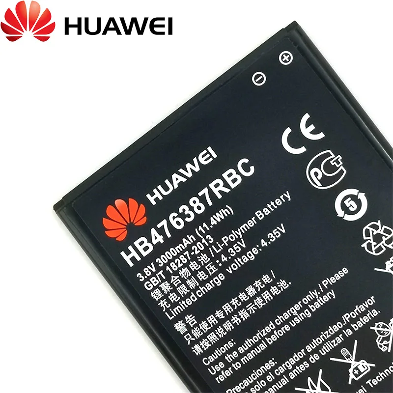 100% Оригинальный аккумулятор HB476387RBC 3000 мАч для смартфона Huawei Honor 3X G750 B199 новейшая