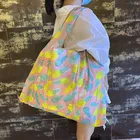 Вместительные Сумки из искусственной ткани 50 фунтов, женские дорожные сумки через плечо, складные сумки 2021