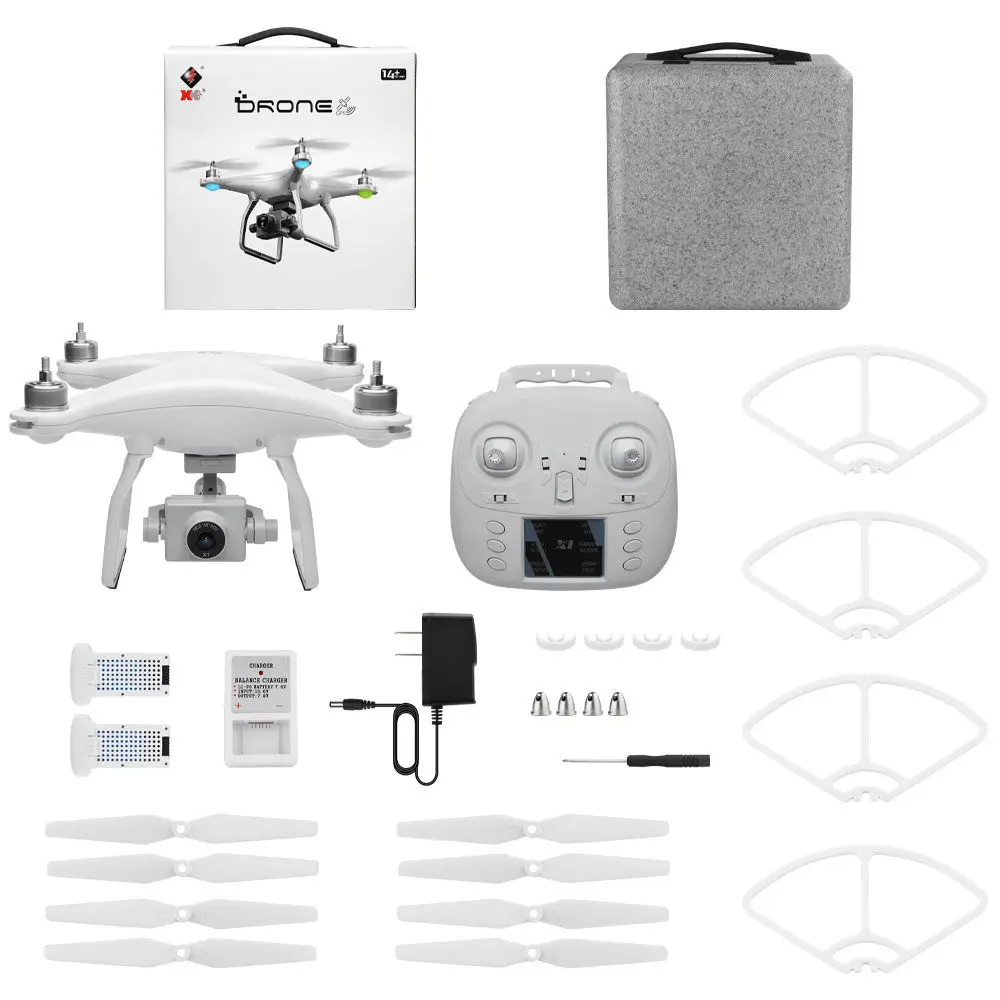 2Batteries US PLUG WLtoys XK X1, беспилотные летательные аппараты с Камера 1080P 2 оси 5G Wi-Fi FPV gps Квадрокоптер с дистанционным управлением Self-стабилизирующая подвеска бесщеточный мотор видео в режиме реального времени Дрон - Цвет: 2Batteries US PLUG