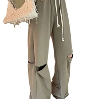 casual cargo pants retro street loose pants womens super large commercial street sexy straight pants