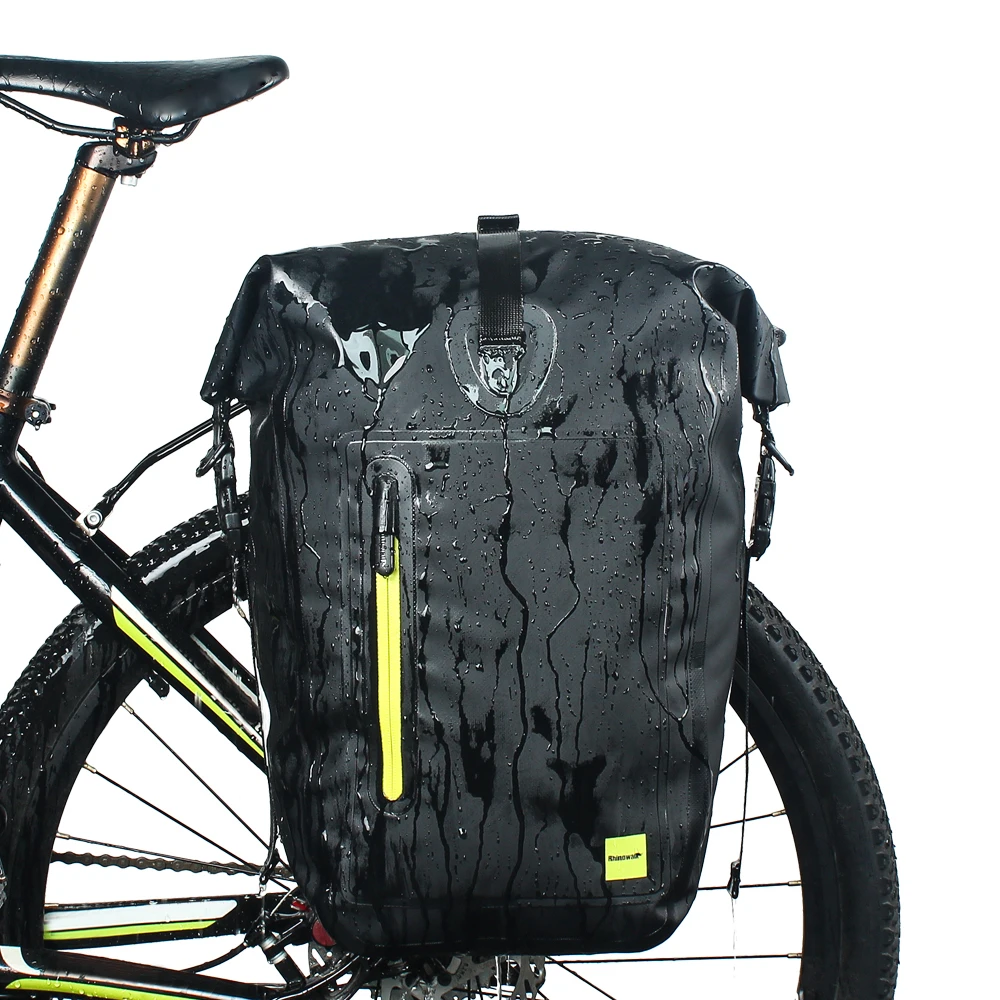 RHINOWALK 25L водонепроницаемые велосипедные сумки MTB велосипедная задняя стойка Сумка полная многофункциональная дорожная велосипедная сумка для багажника заднего сиденья