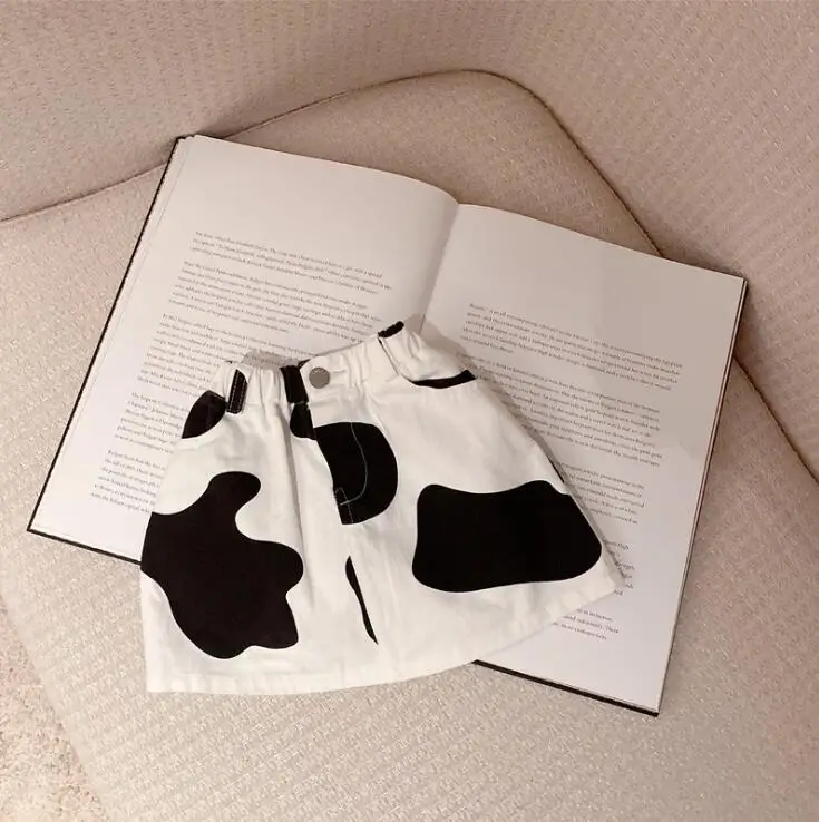 Джинсовая юбка для девочек в Корейском стиле Весенняя Юбка маленьких 1 6 лет