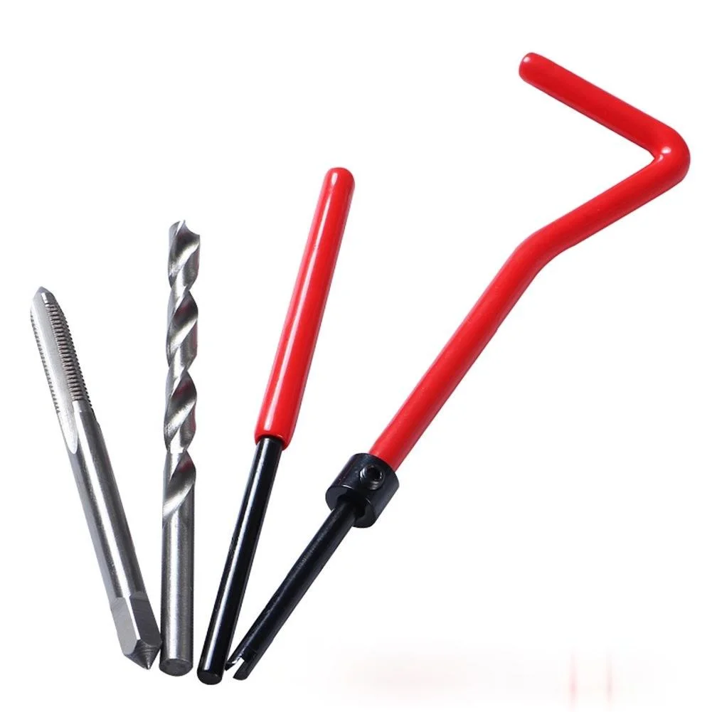 

30Pcs/Set Cutter Tap Wire Insert Automotive Applications Twist Drill Red Repair Kit Hand Tools Wrench Thread