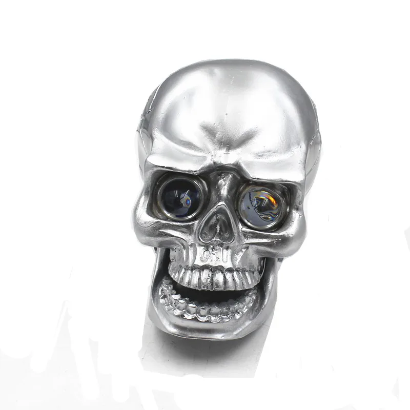 12 В универсальная светодиодная фара с черепом для мотоцикла Harley Kawasaki Honda Suzuki Yamaha