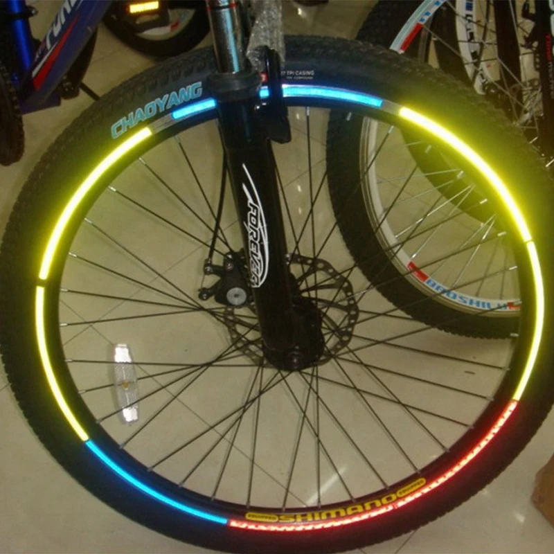 2 шт. велосипедный отражатель флуоресцентная MTB велосипедная наклейка обод