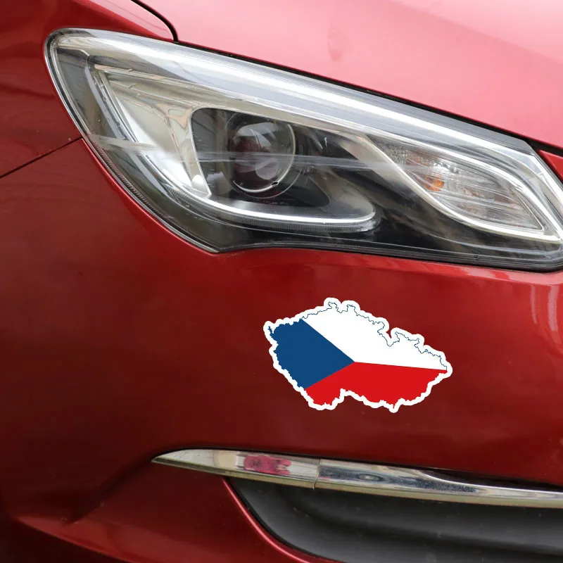EBdecal личность Чехия Карта Флаг для Авто/бампер/окно/настенные наклейки DIY Декор