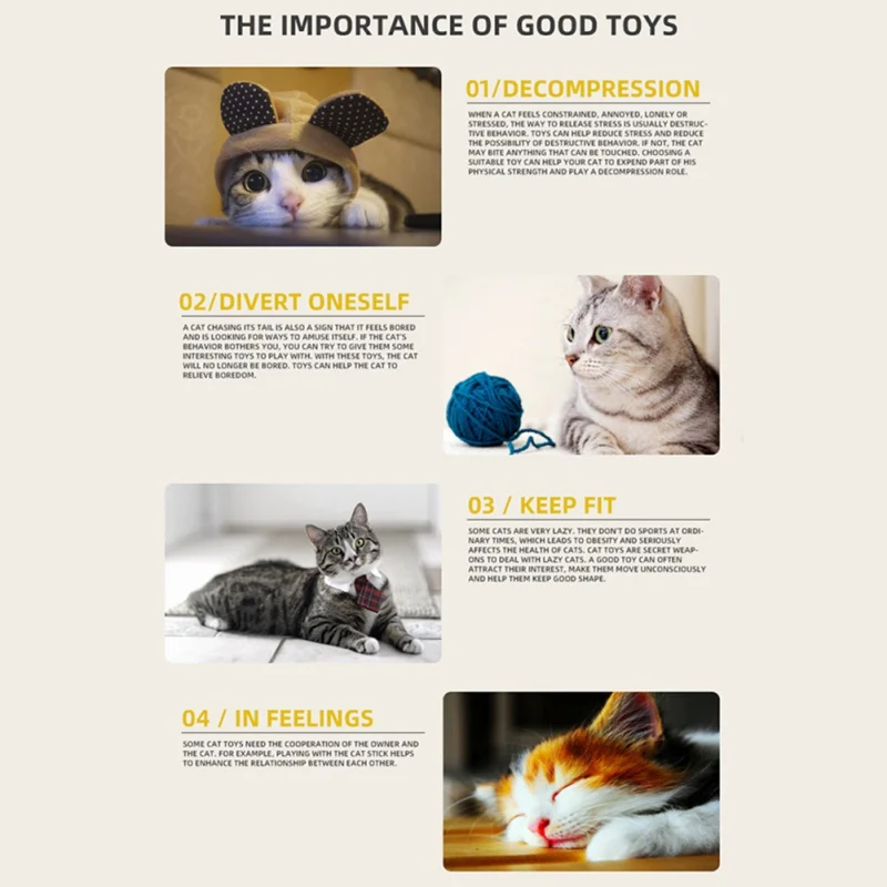 

Cat Toy Set 13 PCS Replacement Cat Tent Toy Set Cat Stick Bell Ball Feather Toy for Kitten Cat Having Fun Exercise Playing