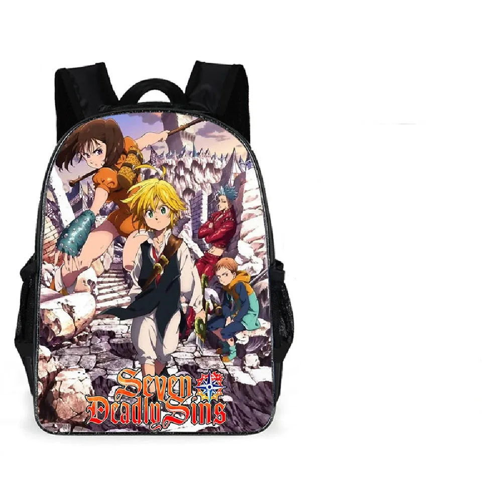 Школьный рюкзак Meliodas с японским мультяшным принтом Семь смертных грехов | Багаж и