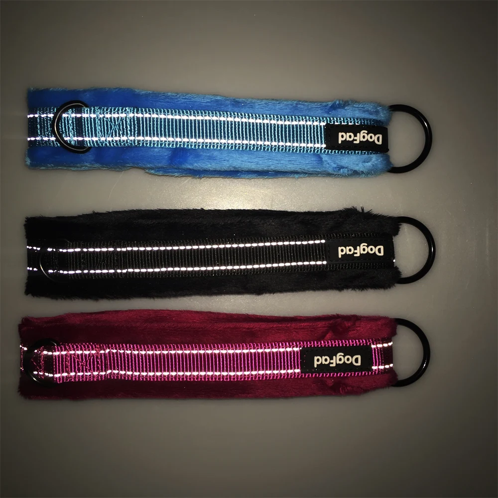 Ошейник для собак мягкий фланелевый задний/передний зажим удобного управления