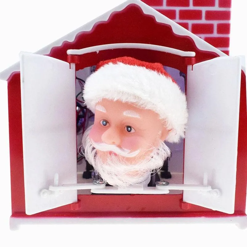 

Double-ended Chimney Santa Claus Doll Toy Electric Music Santa Claus Doll Gift Music Santa Claus Doll Christmas Xmas Music Toy