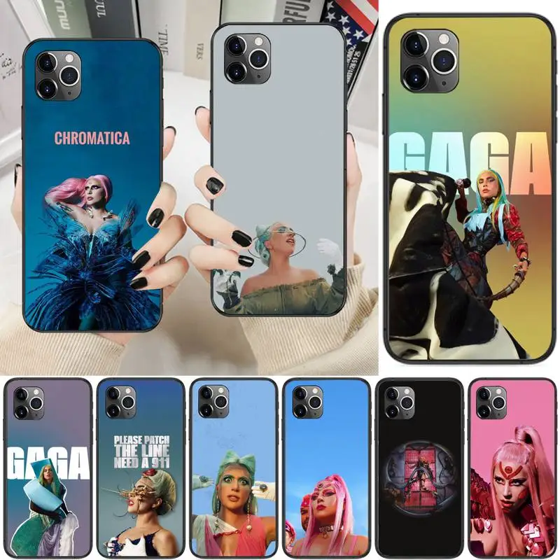 

chromatica Lady Gaga Phone Case For iPhone 13 12 11 Pro Max 11 XR XS Max X 8 7 6 5 SE 2020 Fundas Cover