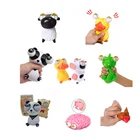 Смешная мультяшная игрушка в виде утки, свиньи, коров, панды, животные, кукла, сжимаемая антистрессовая игрушка, широкий открытый рельеф, расслабляющая, новинка, подарки на день, игрушка-грызунок