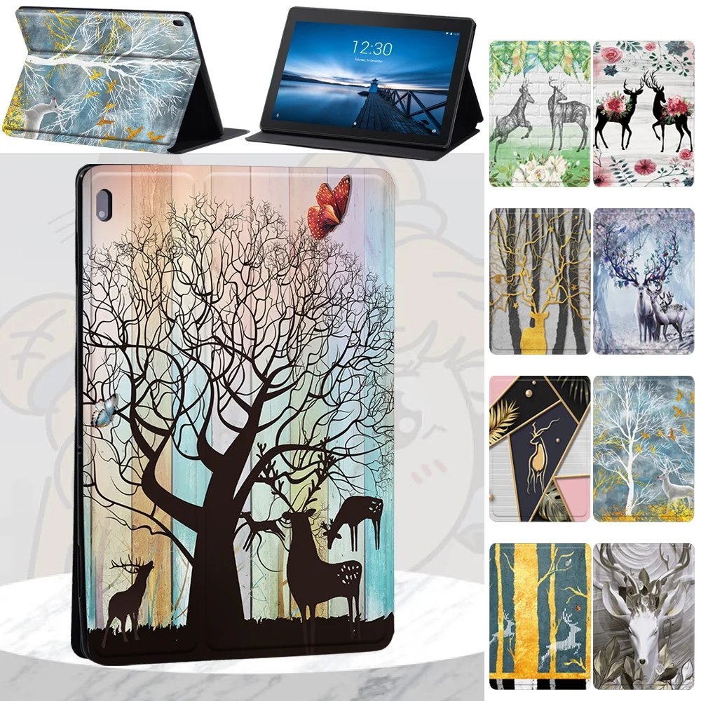 

For Amazon Kindle 10th Gen 2019 /Kindle Paperwhite 1 /2 /3/4 /Kindle 8th Gen 2016 Deer PU Leather Stand Tablet Folio Case Cover