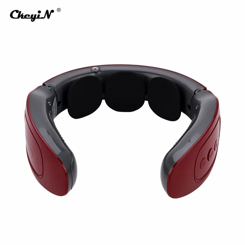 Электрический магнитный импульсный умный 3D плавающий электрод массажер для шеи