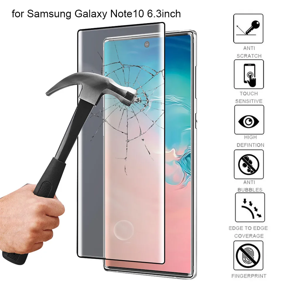 MNYCXEN 9D изогнутое закаленное стекло прозрачная защита экрана совместимая с Samsung