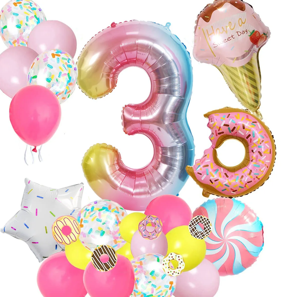 21 шт. детский воздушный шар в виде пончика | Дом и сад