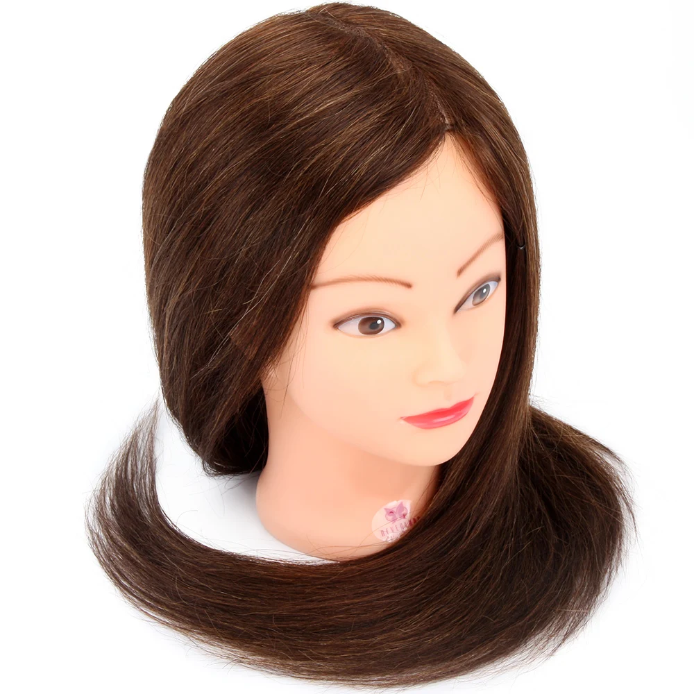 90% настоящие человеческие волосы для укладки головы манекен обучения голова
