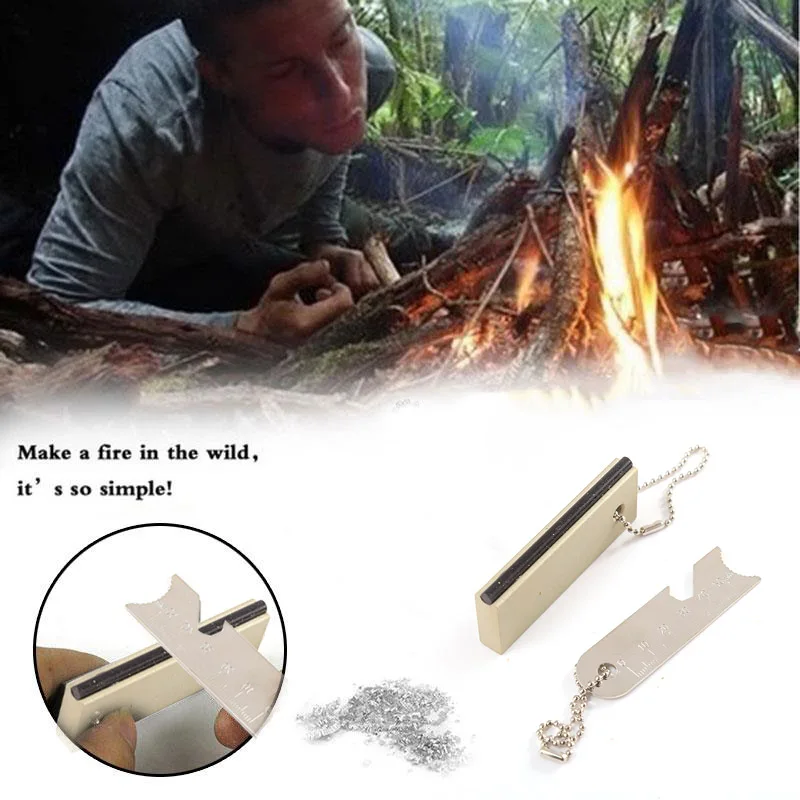Блок огонь стартер Кремень Кемпинг Туризм Путешествия воспламенитель аварийное