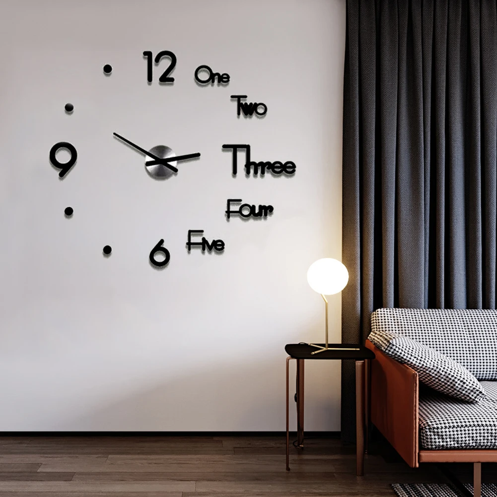 

Modern Colock Sticker Stylish and Modern with a Frameless Design Adjustable Household Decoration