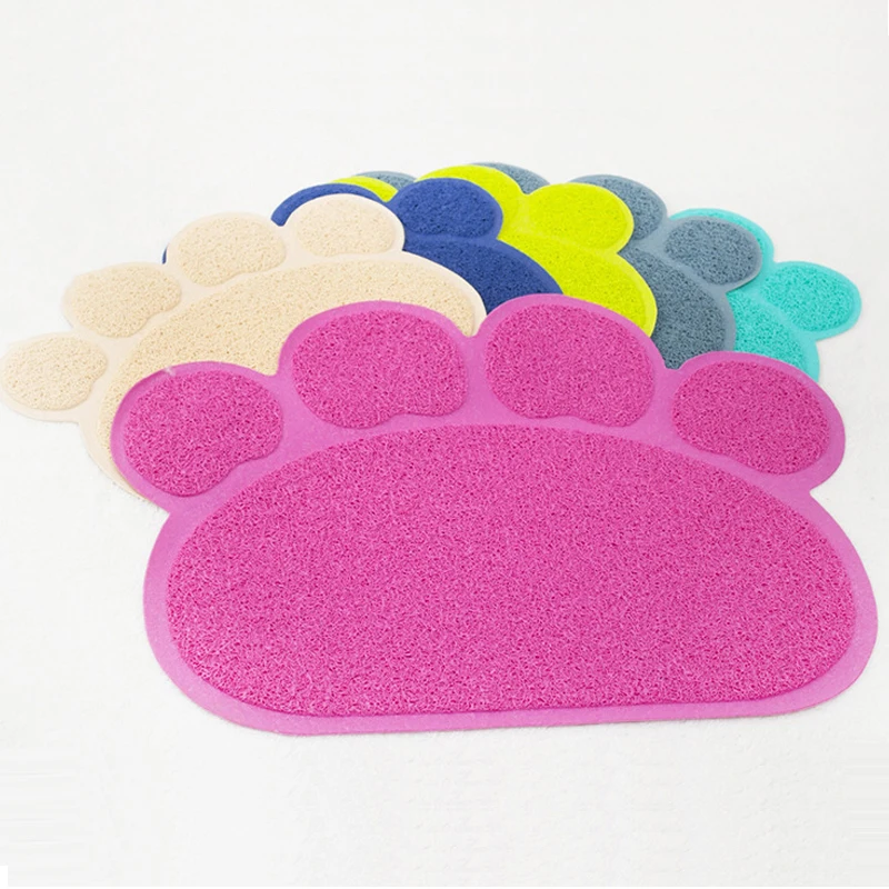 Petshy Waterproof Colorful Pet Cat Litter Mat Pad Eco-friendly PVC Trapping Clean Dog Cats Placemat | Дом и сад