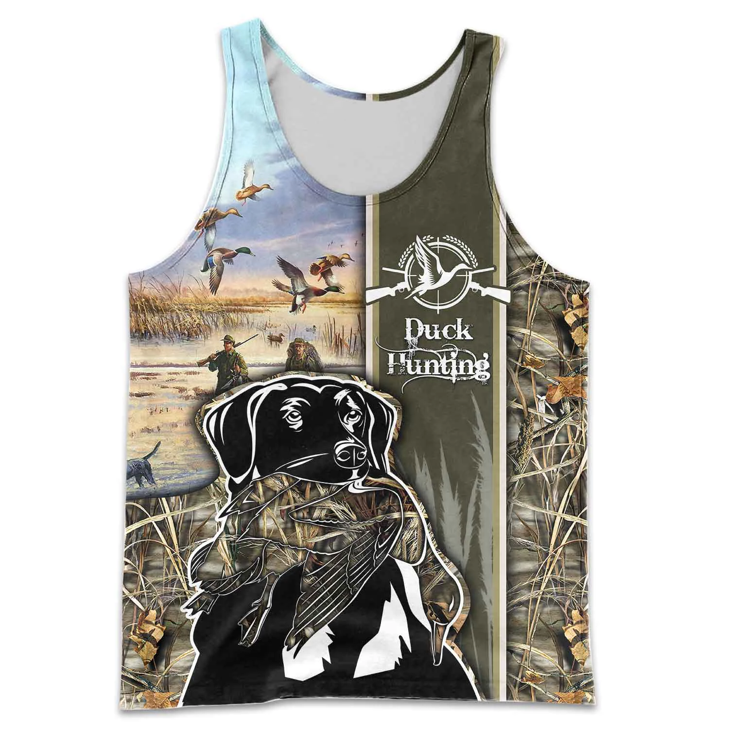 Красивый мужской жилет с 3D рисунком животных утки охоты летняя футболка без