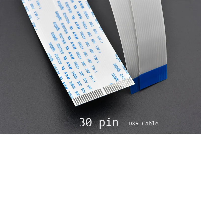 

1PC For Epson DX5 print head cable FFC flat data cable for Skycolor Allwin Xuli Aifa Witcolor Human Design plotter 30 pin