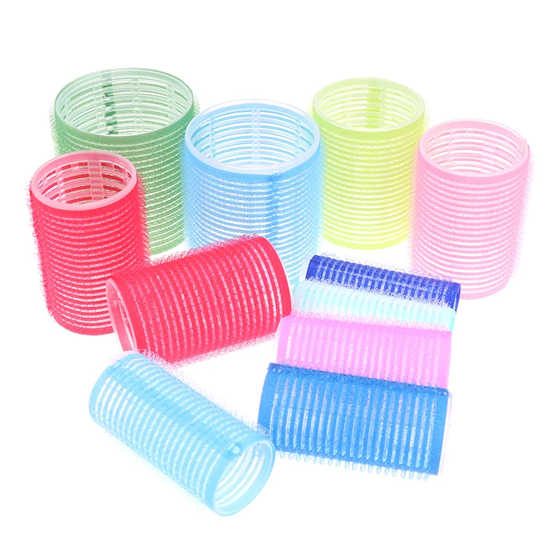 

Hair Rollers 6Pcs Curlers Self Grip Holding Rollers Hairdressing Curlers Hair Design Sticky Cling Style For DIY