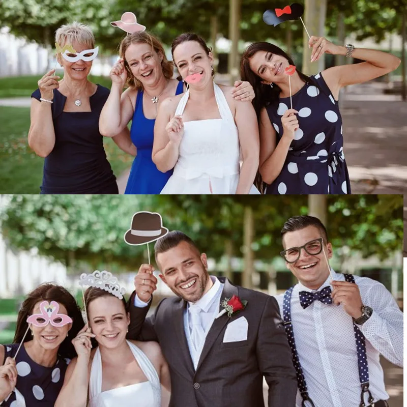 Новый Mr Mrs молодожены Фотофон фото реквизит Смешные очки Свадебные украшения ко