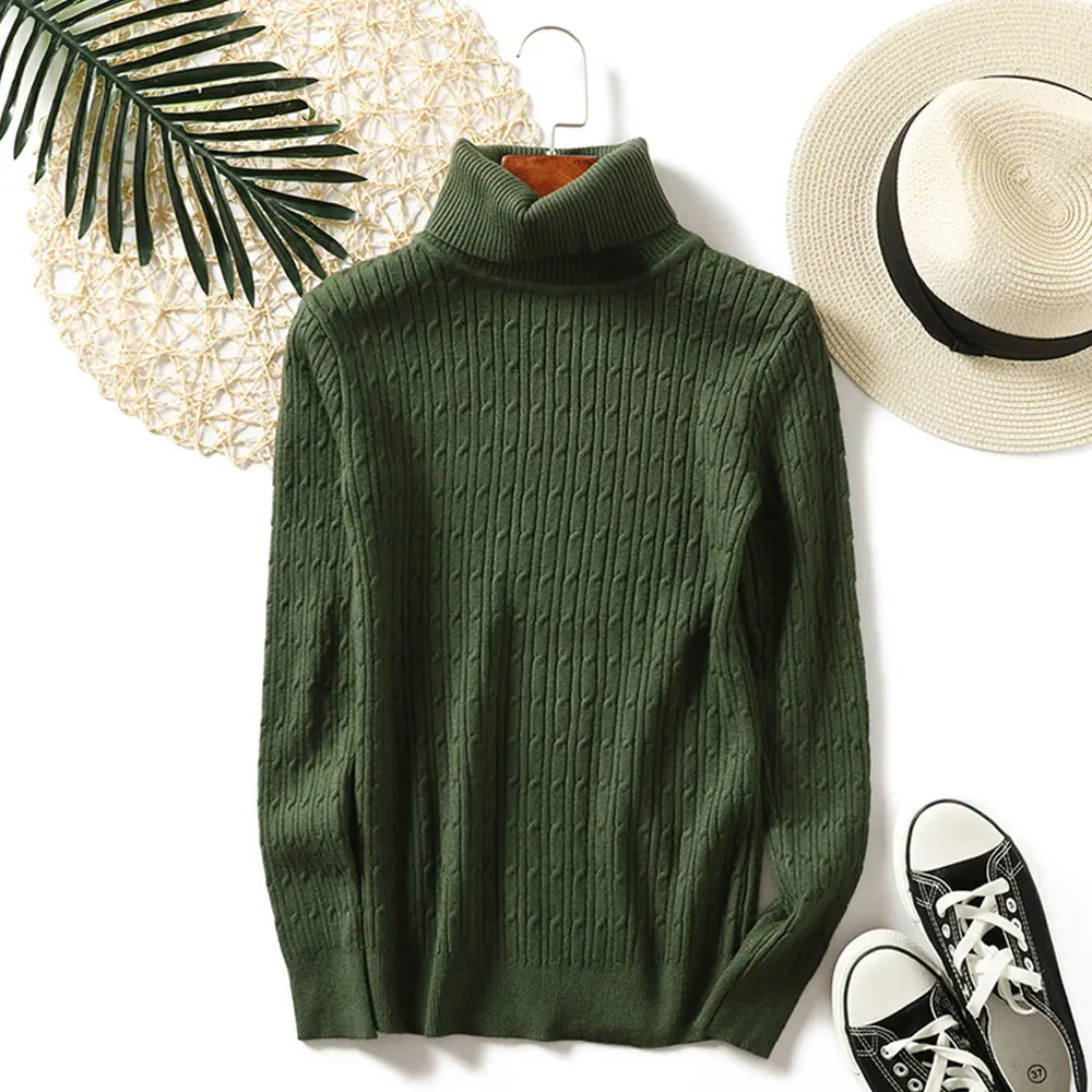 

Jocoo Jolee Women Turtleneck Twist Knitted Sweater Autumn Winter Korean Slim Pullover Thick Warm Harajuku Tops Sweater Jumper