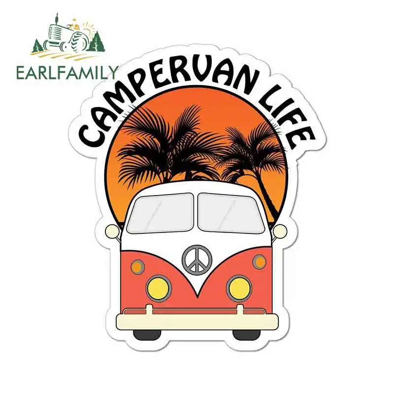 EARLFAMILY 13 см х 10 8 для аниме веселые наклейки автомобиля из мультфильма Campervan Life RV VAN