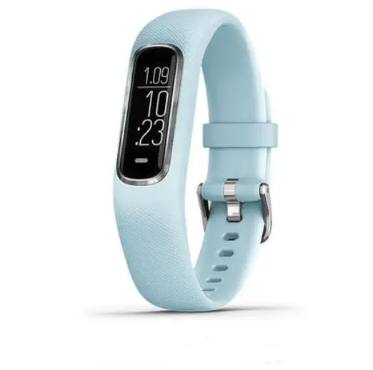Оригинальные спортивные часы Garmin vivosmart 4 для фитнеса, для плавания, бега, пульсометр, Смарт-часы для женщин, марафон, браслет для дам - Цвет: Синий