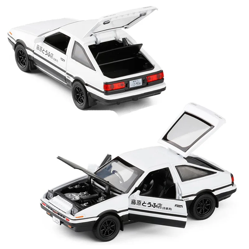 Модель спортивного автомобиля AE86 в масштабе 1/32 литая Игрушечная машина