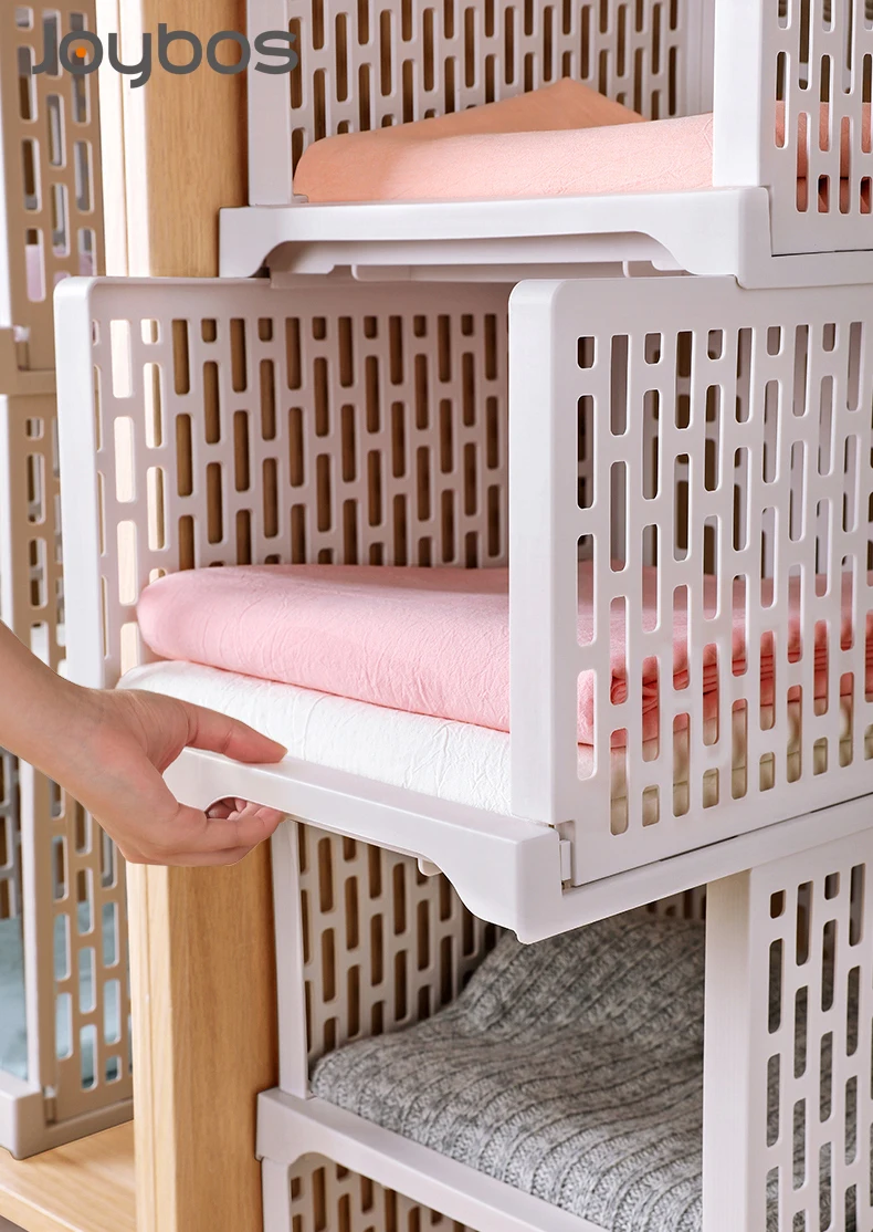 

NEW JOYBOS Wardrobe Storage Drawer Storage Box Household Layered Partitions Finishing Shelf Dormitory Rack Storage Basket JBS55