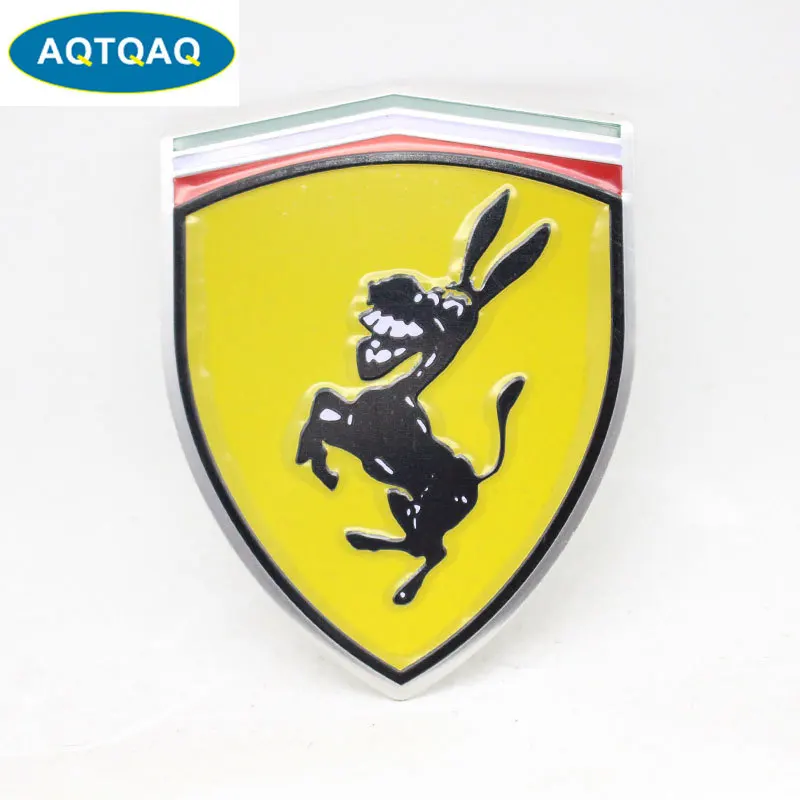 

1Pcs Car Decoration Motorcycle Sticker 3D Cool Metal Donkey Car Sticker Motorcycle Truck Emblem Car Styling Accessories