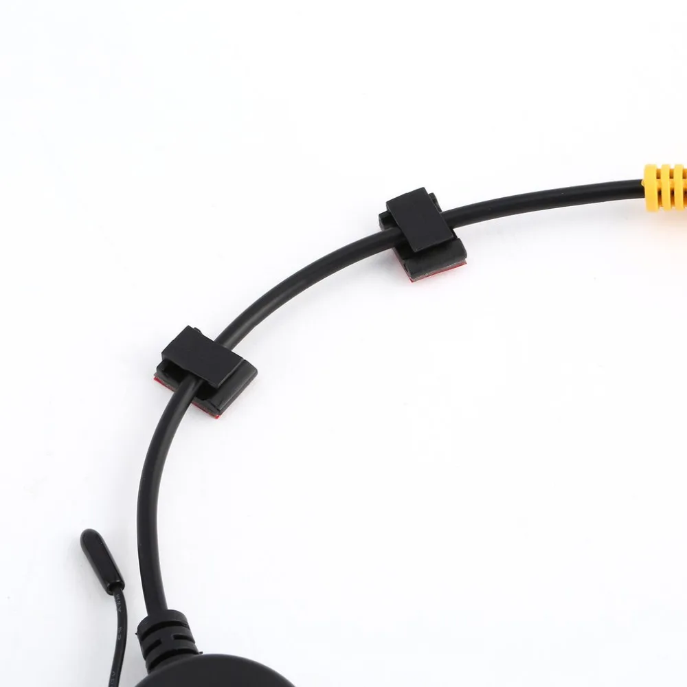 50 шт. самоклеящиеся кабельные зажимы провода Держатель Зажимы для автомобиля