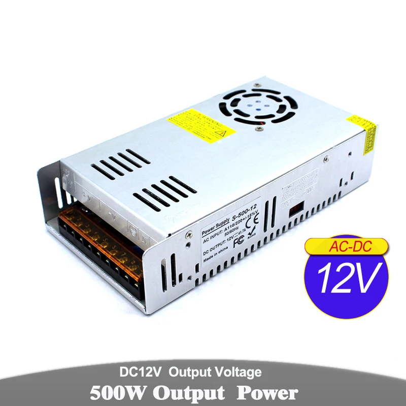 Переменный источник питания DC12V 15W 25W 36W 48W 60W 72W 120W 150W 180W 200W 240W 300W 360W 400W 500W 600W