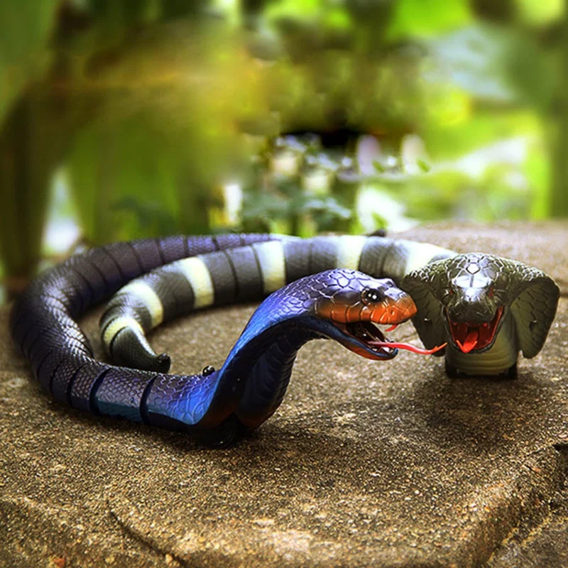 Infrared Remote Controlled Cobra Snake Toy - Realistic RC Simulation Animal for Surprises, Tricks, and Pranks - Perfect Safari Garden or Mischief Props and Joke Gifts image 2